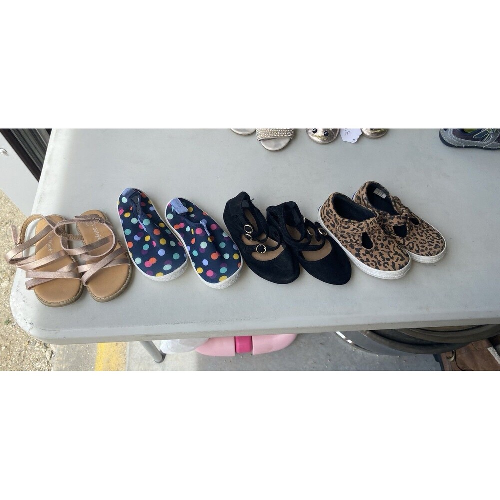 Cat & Jack Keds Toddler Girls Shoe Lot Size 7 Sandals Water Mary Jane Sneaker